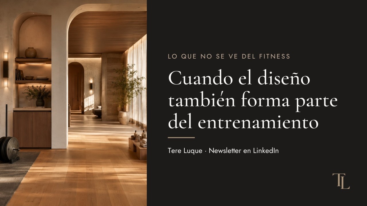 Portada de la edición «Cuando el diseño también forma parte del entrenamiento» de la newsletter Lo que no se ve del fitness